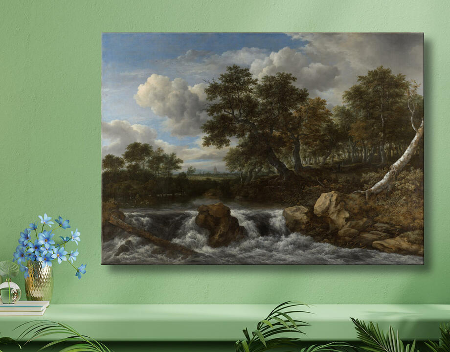 Jacob Isaacksz van Ruisdael : Paysage avec cascade