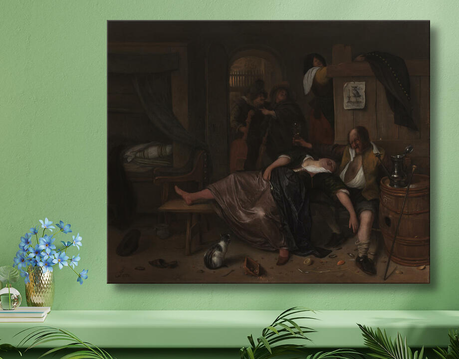 Jan Havicksz. Steen : Le couple ivre