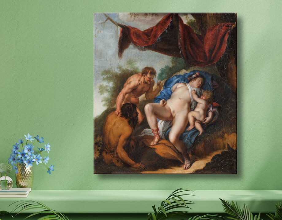 Rubens, Peter Paul : Vénus endormie avec Cupidon regardée par des satyres