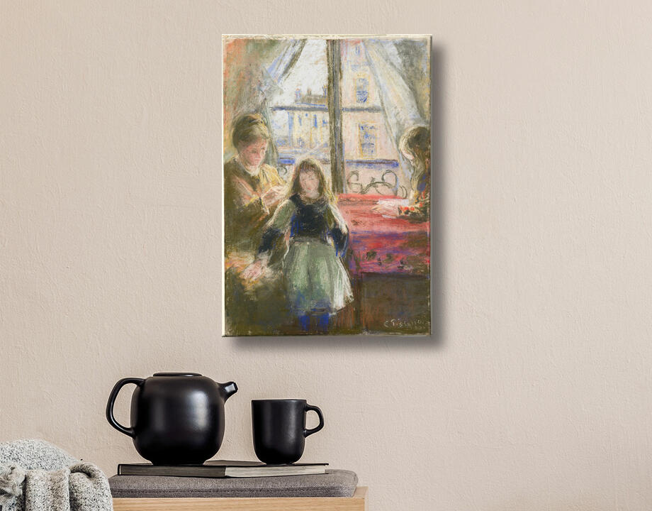 Camille Pissarro : At the Window, rue des Trois Frères