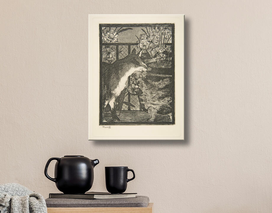 Edouard Manet : Chat et fleurs