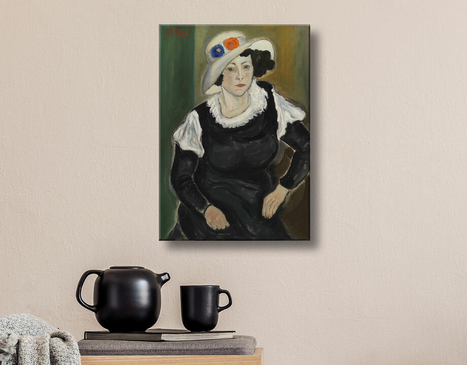 Christensen, John : Une dame portant un chapeau. La femme de l'artiste, Dagny Marie Christensen