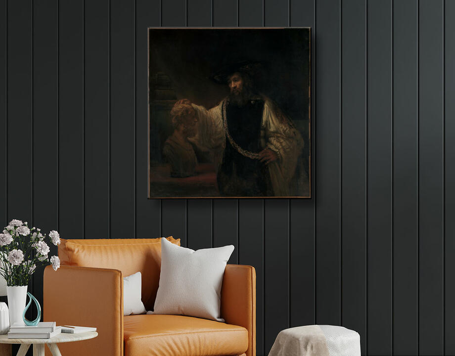 Rembrandt (Rembrandt van Rijn) : Aristote au buste d