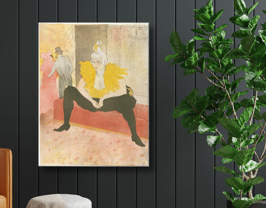 Henri de Toulouse-Lautrec : La Clowness assise (Mademoiselle Cha-u-ka-o) (de la série Elles)