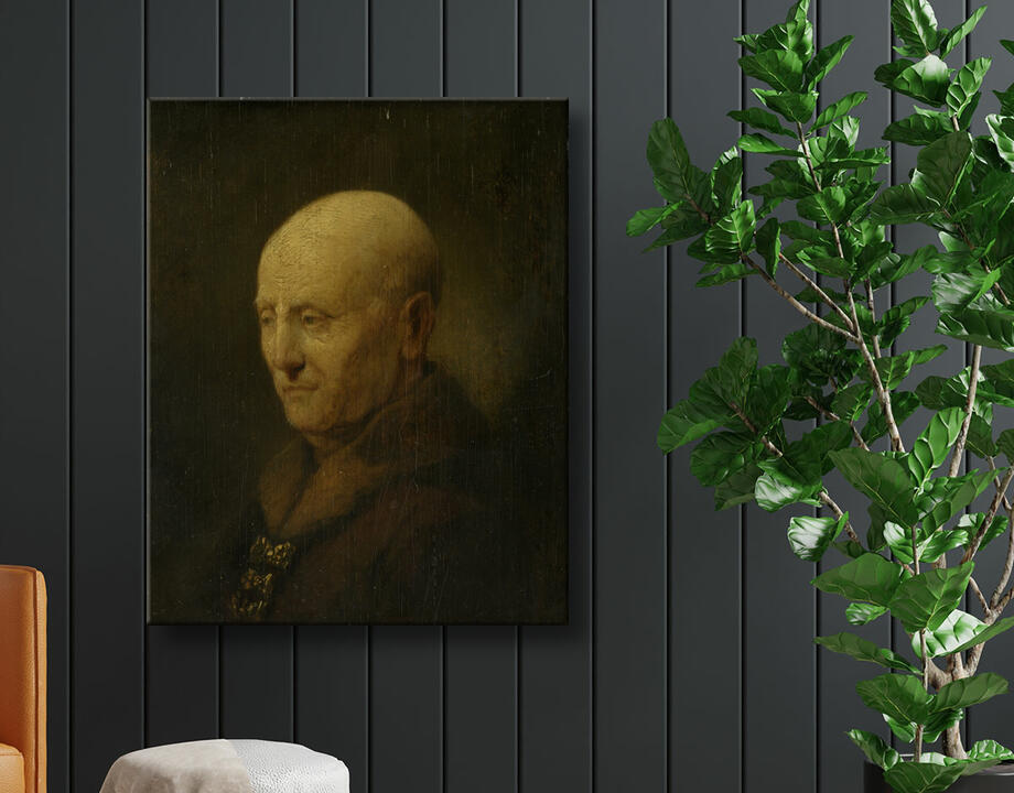 Rembrandt van Rijn : Portrait d'un homme, peut-être le père de Rembrandt, Harmen Gerritsz van Rijn