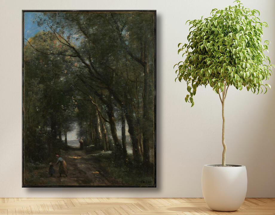 Camille Corot : Un chemin à travers les arbres