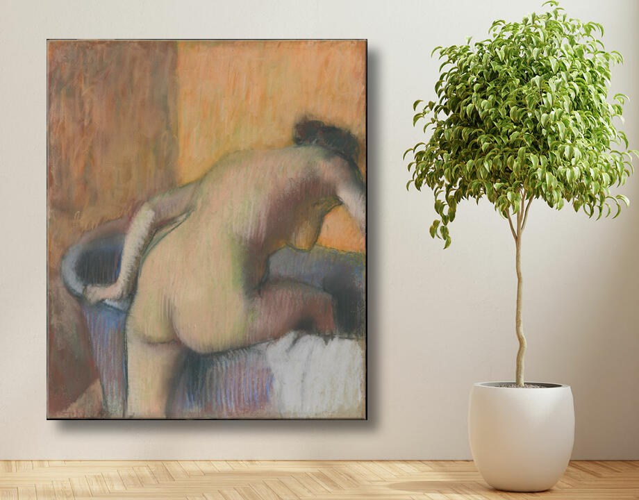 Edgar Degas : Baigneuse entrant dans une baignoire
