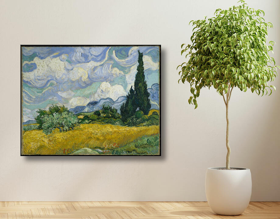Vincent van Gogh : Champ de blé aux cyprès