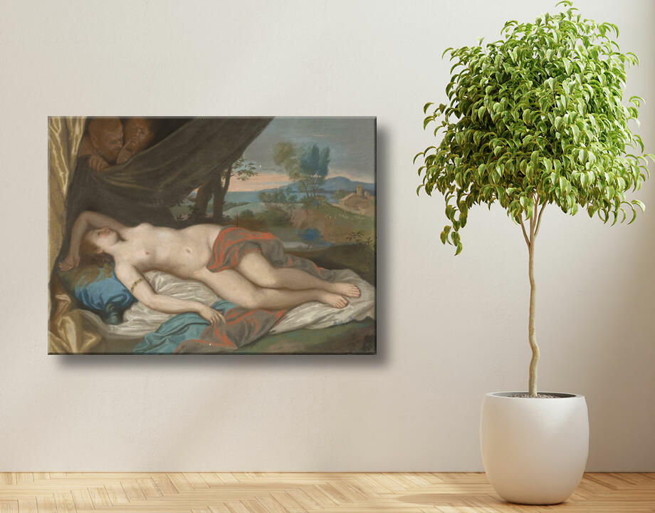Jean-Etienne Liotard : Nymphe endormie espionnée par les satyres