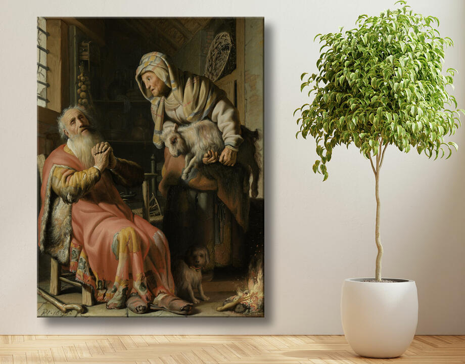 Rembrandt van Rijn : Tobie et Anna avec l'enfant