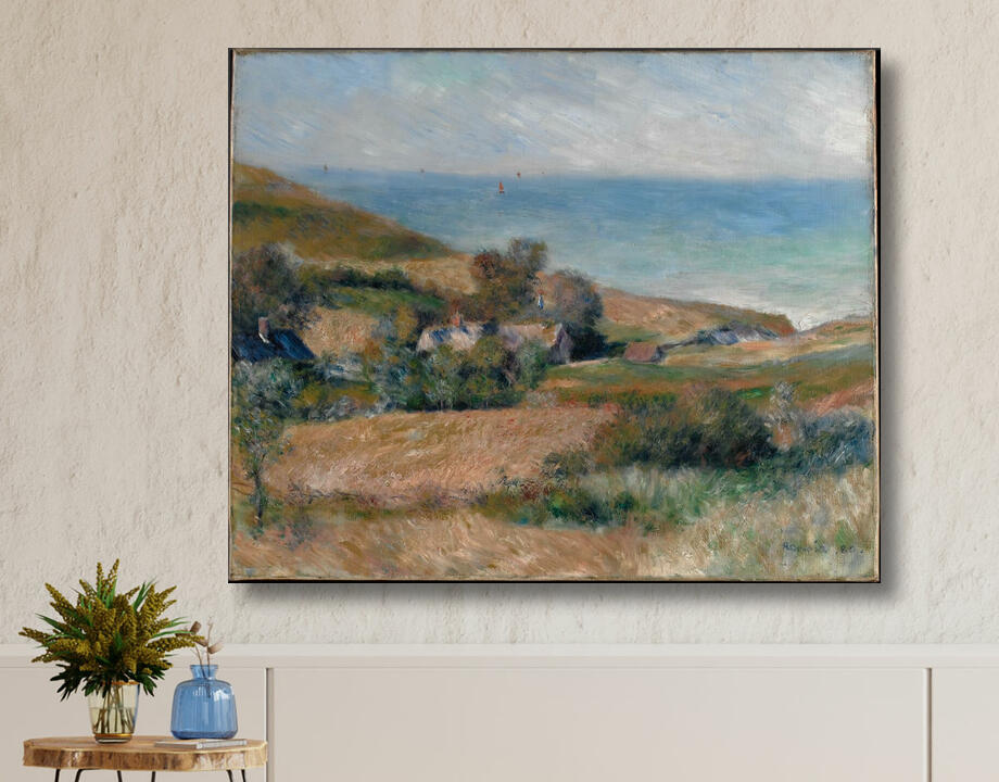 Auguste Renoir : Vue sur la côte près de Wargemont en Normandie