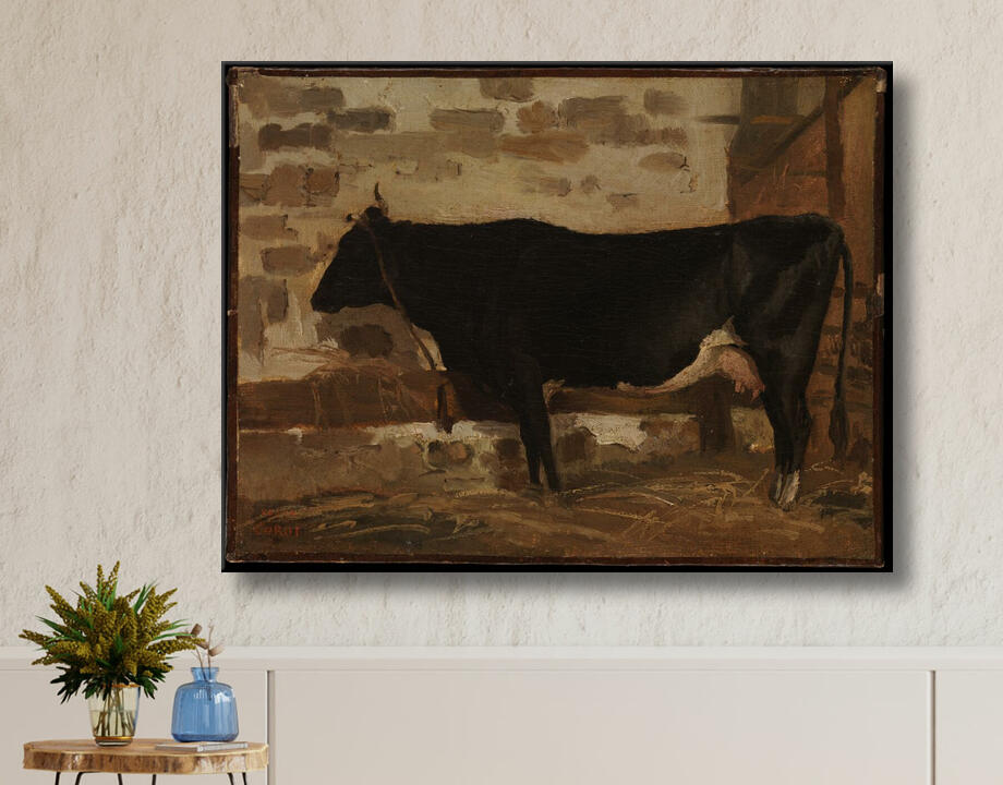 Camille Corot : Vache dans une grange