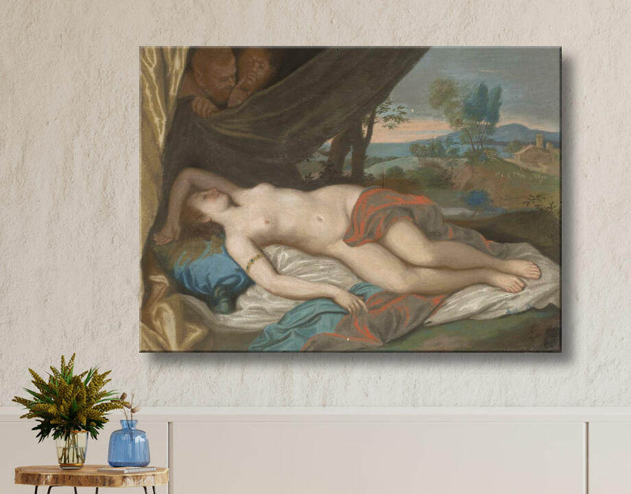 Jean-Etienne Liotard : Nymphe endormie espionnée par les satyres