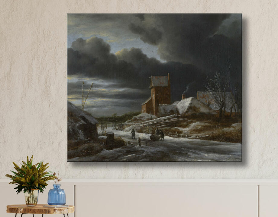 Jacob Isaacksz van Ruisdael : Paysage d'hiver