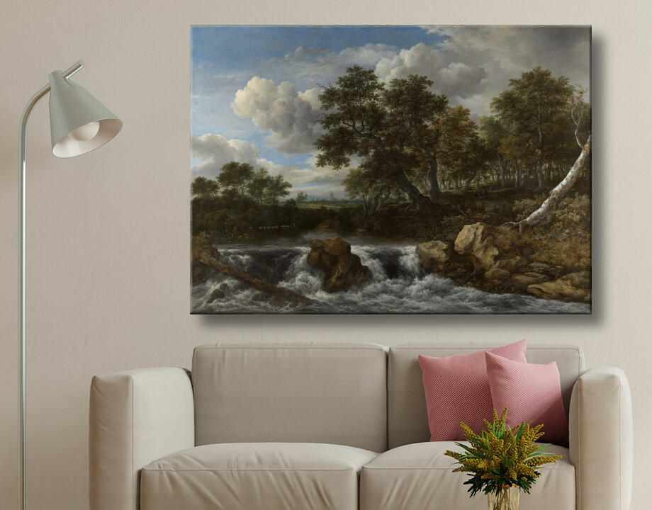 Jacob Isaacksz van Ruisdael : Paysage avec cascade