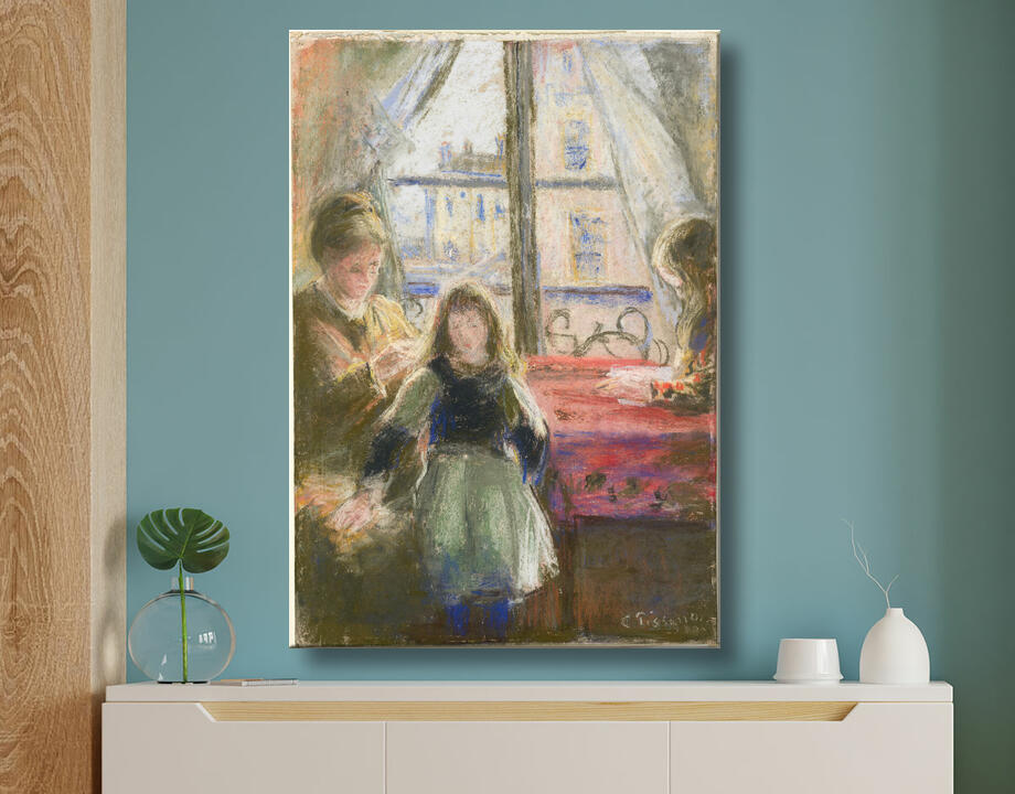 Camille Pissarro : At the Window, rue des Trois Frères