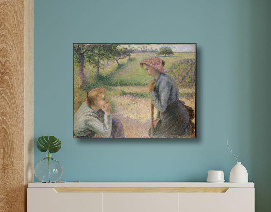 Camille Pissarro : Deux jeunes femmes paysannes
