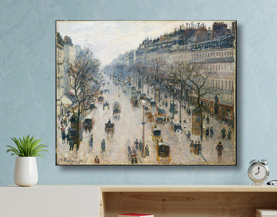 Camille Pissarro : Le boulevard Montmartre un matin d