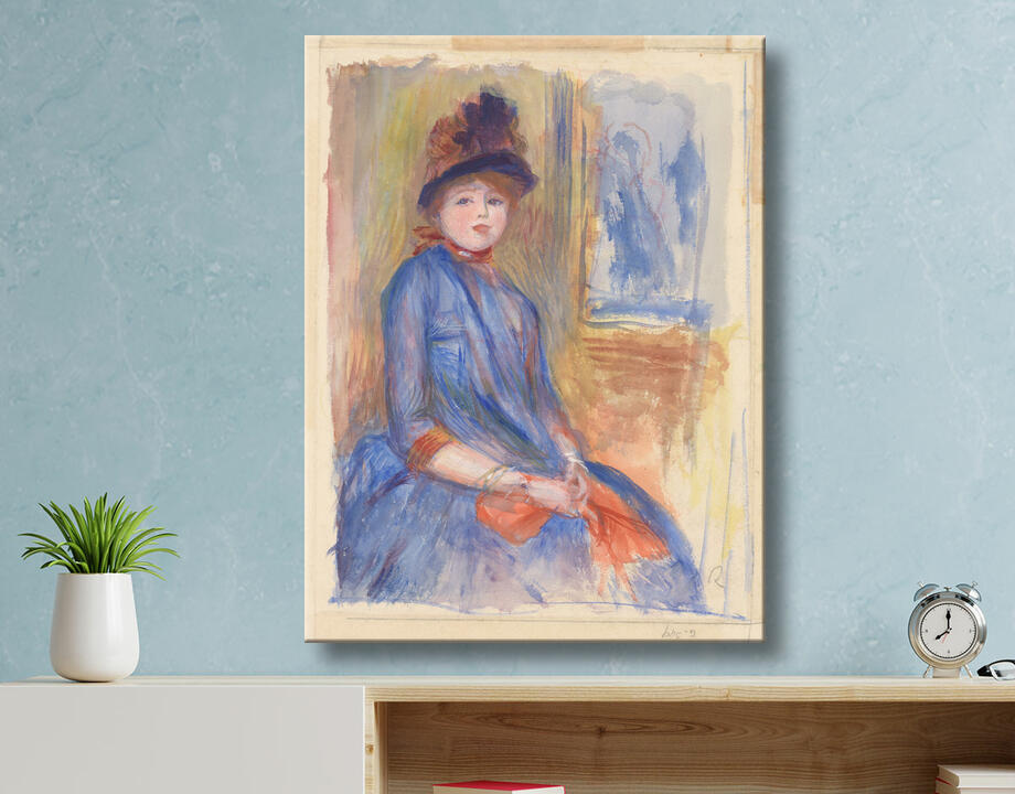 Auguste Renoir : Jeune fille en robe bleue