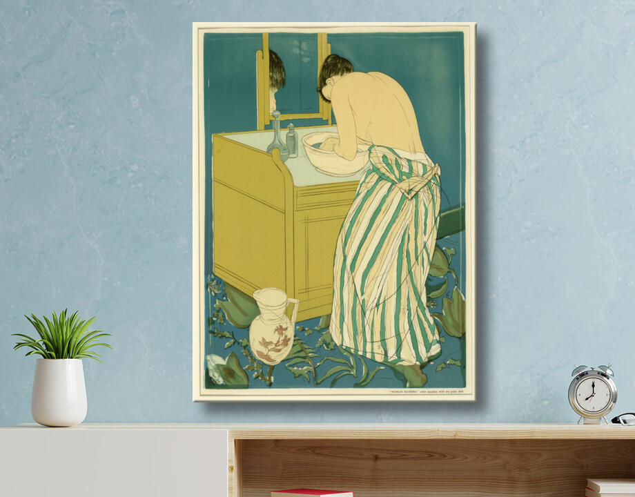 Mary Cassatt, born Allegheny City, PA 1844-died Mesnil-Theribus, France 1926 : Femme au bain (affiche)