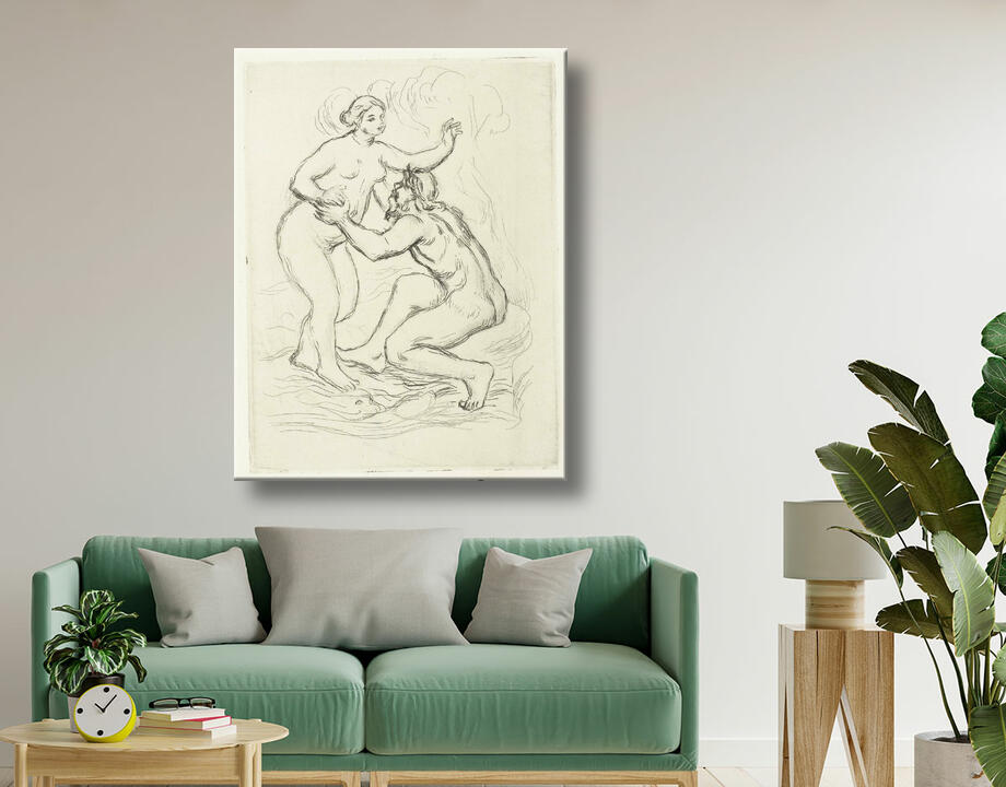Pierre Auguste Renoir : Skamandros (Scamander) et femme nue