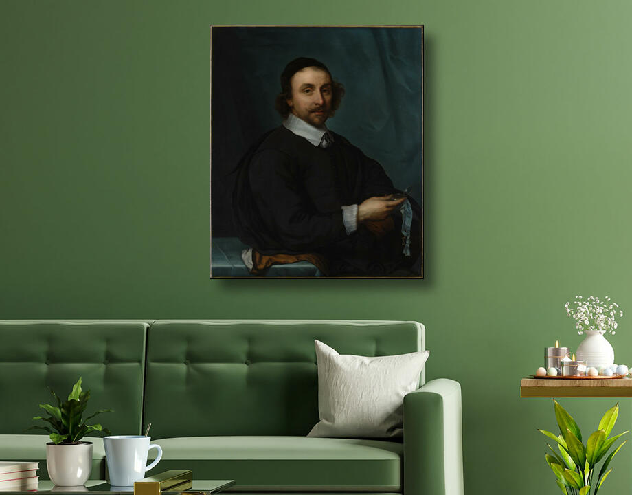 Cornelis Jonson van Ceulen the Younger : Portrait d'un homme avec une montre