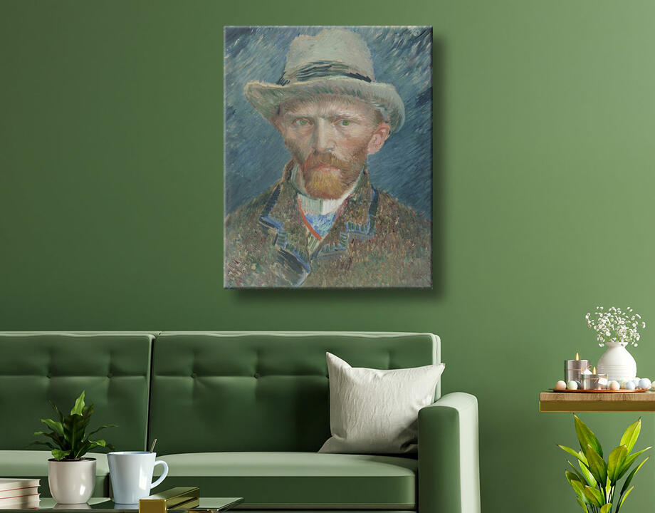 Vincent van Gogh : Autoportrait au chapeau de feutre gris