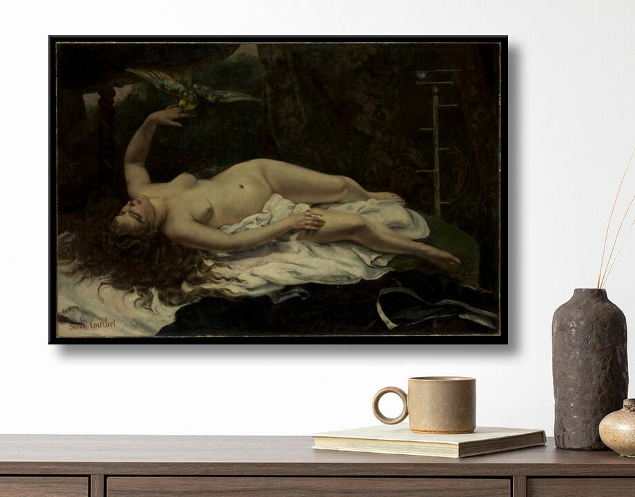 Gustave Courbet : Femme avec un perroquet