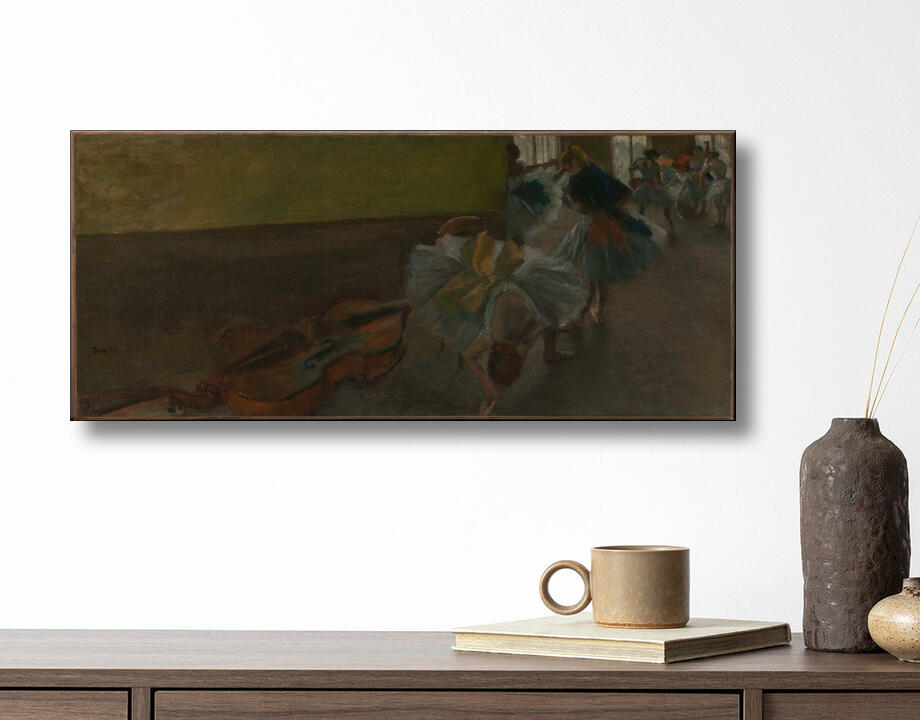 Edgar Degas : Danseurs dans la salle de répétition avec contrebasse