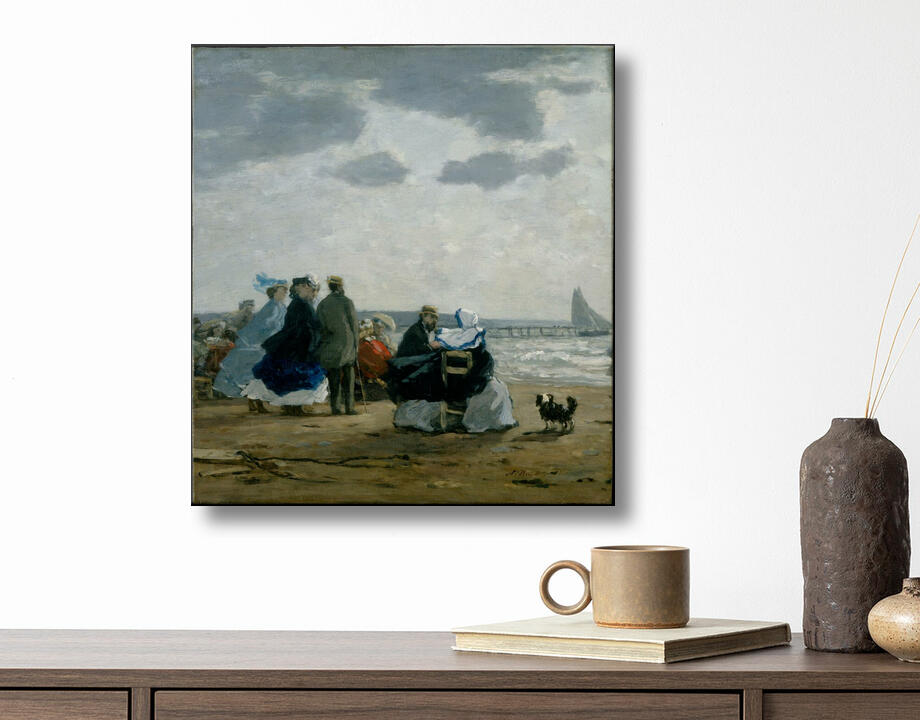 Eugène Boudin : Sur la plage, Dieppe