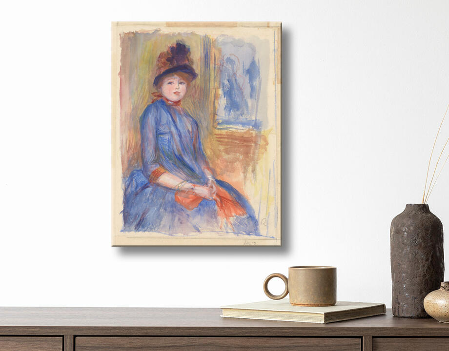 Auguste Renoir : Jeune fille en robe bleue