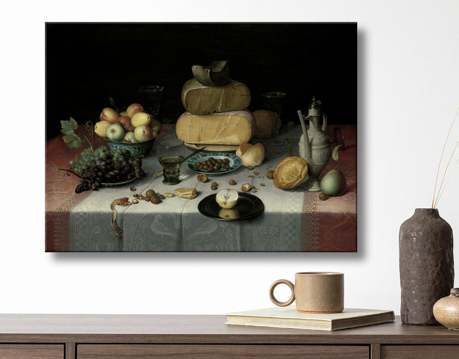 Floris Claesz van Dijck : Nature morte au fromage