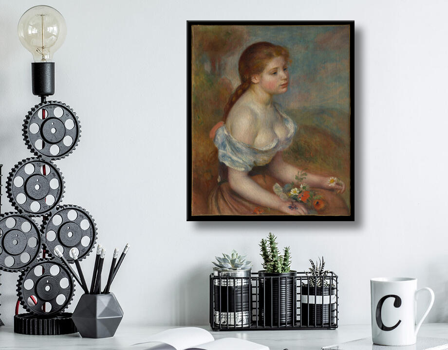 Auguste Renoir : Une jeune fille avec des marguerites