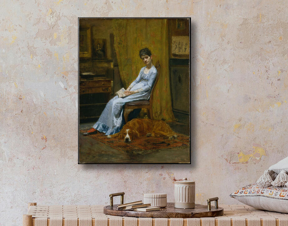 Thomas Eakins : La femme de l'artiste et son chien setter