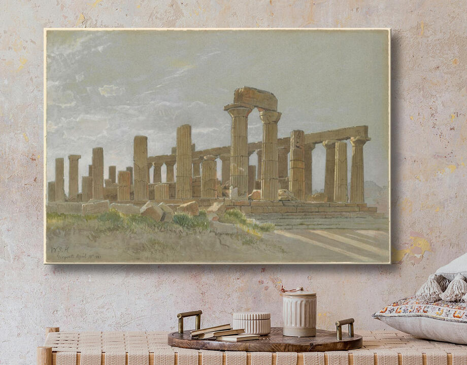 William Stanley Haseltine : Girgenti (le temple de Westinghouse à Agrigente)