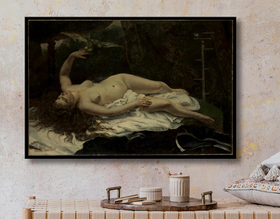 Gustave Courbet : Femme avec un perroquet