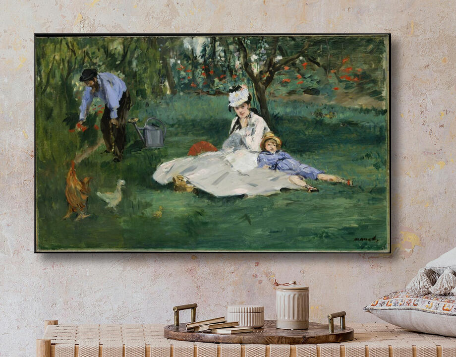 Edouard Manet : La famille Monet dans son jardin à Argenteuil