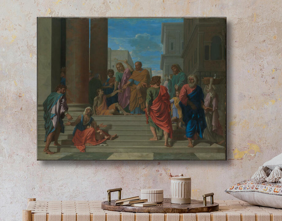 Nicolas Poussin : Saints Pierre et Jean guérissant le boiteux