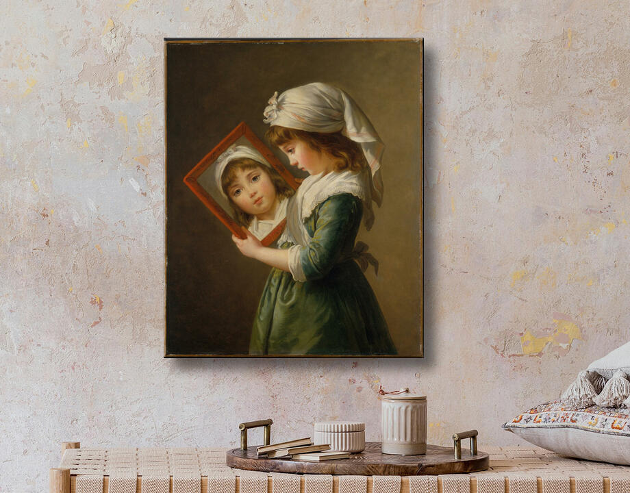 Elisabeth Louise Vigée Le Brun : Julie Le Brun (1780-1819) se regardant dans un miroir