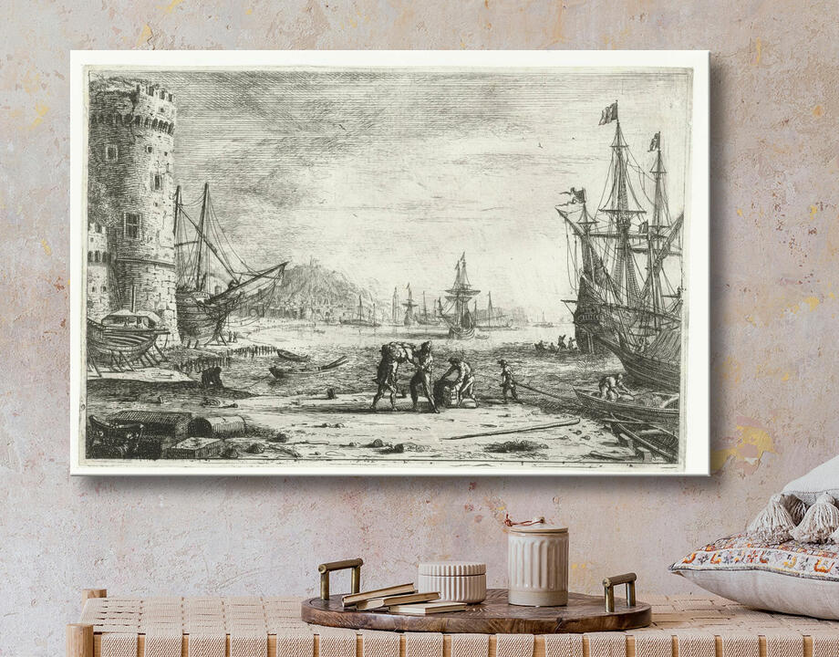 Claude Lorrain : Portail avec une grande tour