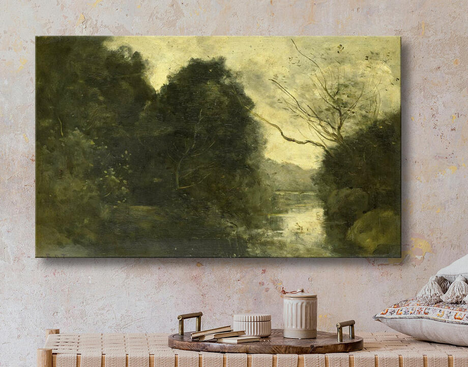 Camille Corot : Étang dans les bois