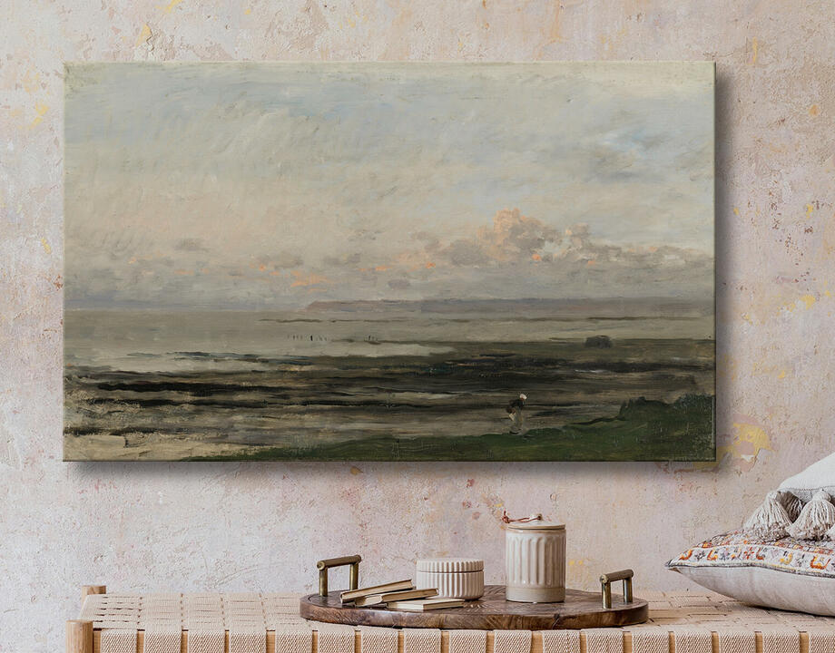 Charles-François Daubigny : Plage à marée descendante