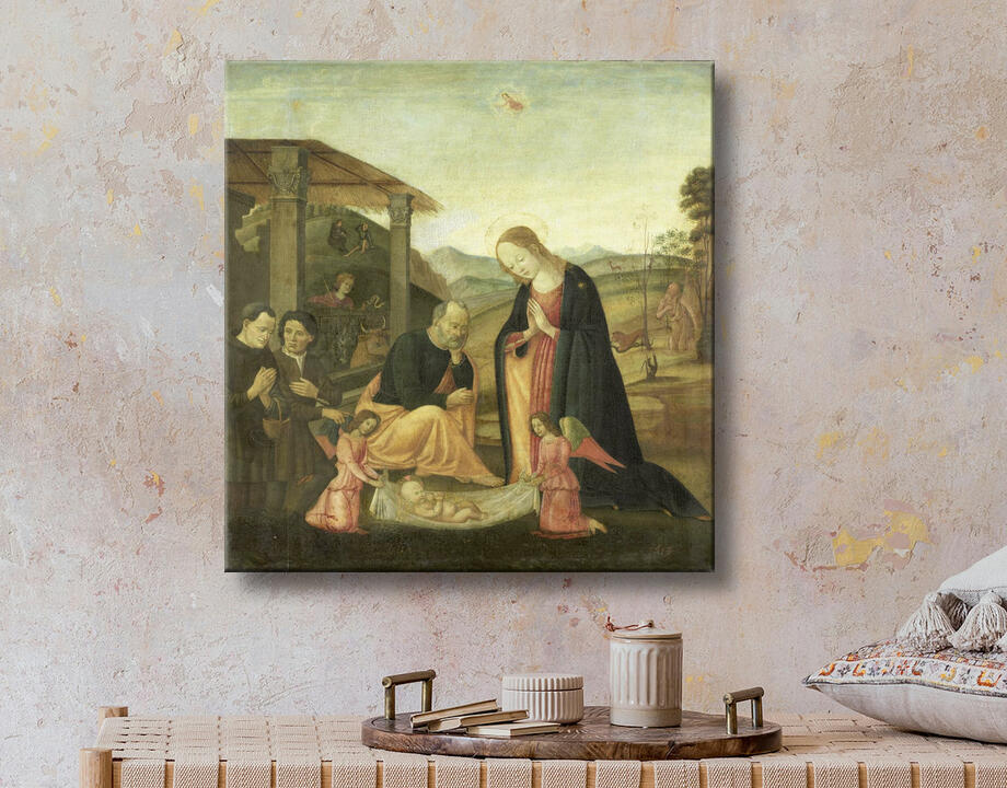Jacopo del Sellaio : Adoration de l'Enfant Jésus