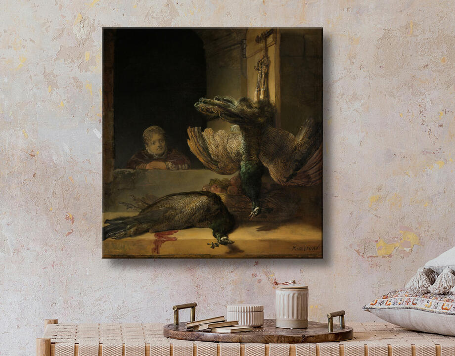 Rembrandt van Rijn : Nature morte aux paons