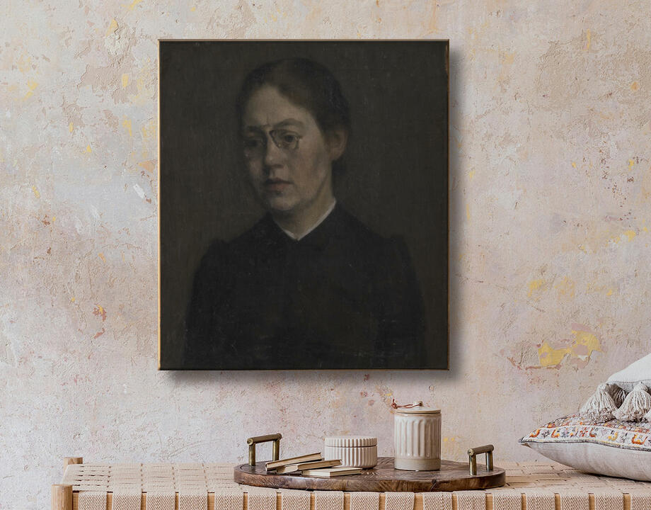 Hammershøi, Vilhelm : Le Peintre Elisabeth Wandel