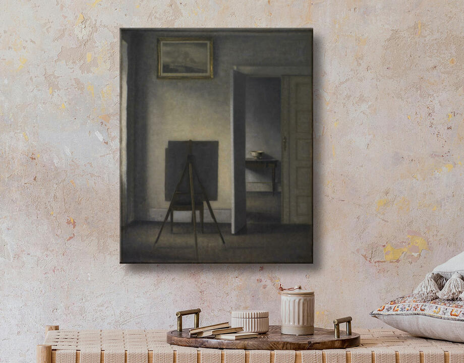 Hammershøi, Vilhelm : Intérieur avec chevalet d