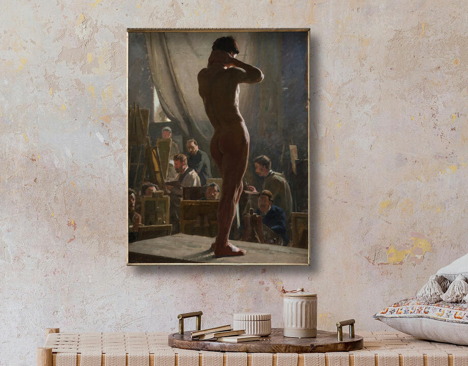 Tuxen, Laurits : Nu masculin dans l'atelier de Bonnat