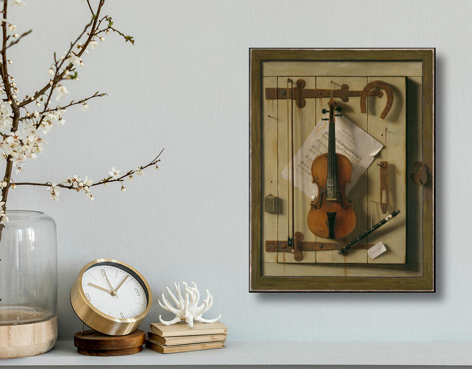 William Michael Harnett : Nature morte—Violon et musique