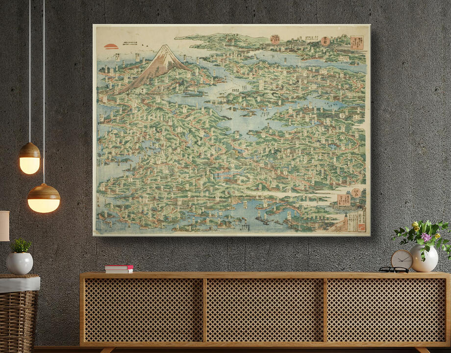 Katsushika Hokusai : Les lieux célèbres du Tokaido en une seule vue (Tokaido meisho ichiran)