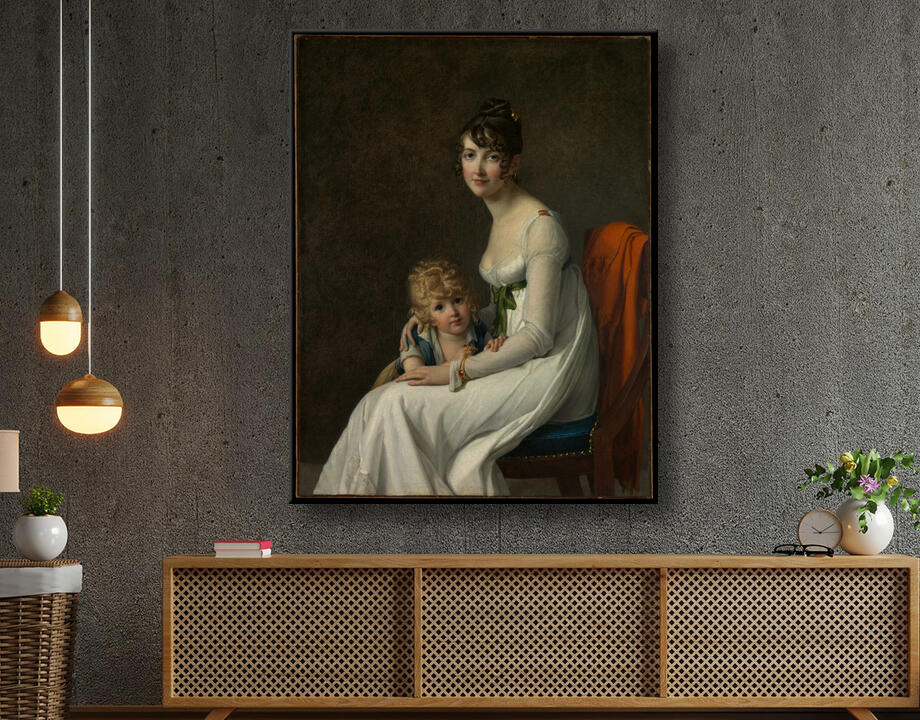 Marie Guillelmine Benoist : Madame Philippe Panon Desbassayns de Richemont (Jeanne Eglé Mourgue, 1778–1855) and Her Son, Eugène (1800–1859)